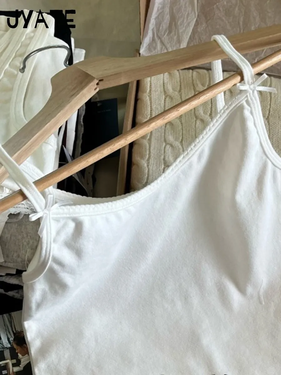 Tank Top Pita Potong Renda Celana Pendek Pakaian Katun Rompi Leher-v Musim Panas Wanita + Celana Pendek Boxer Lurus Kancing Set Piyama Rumah Lucu