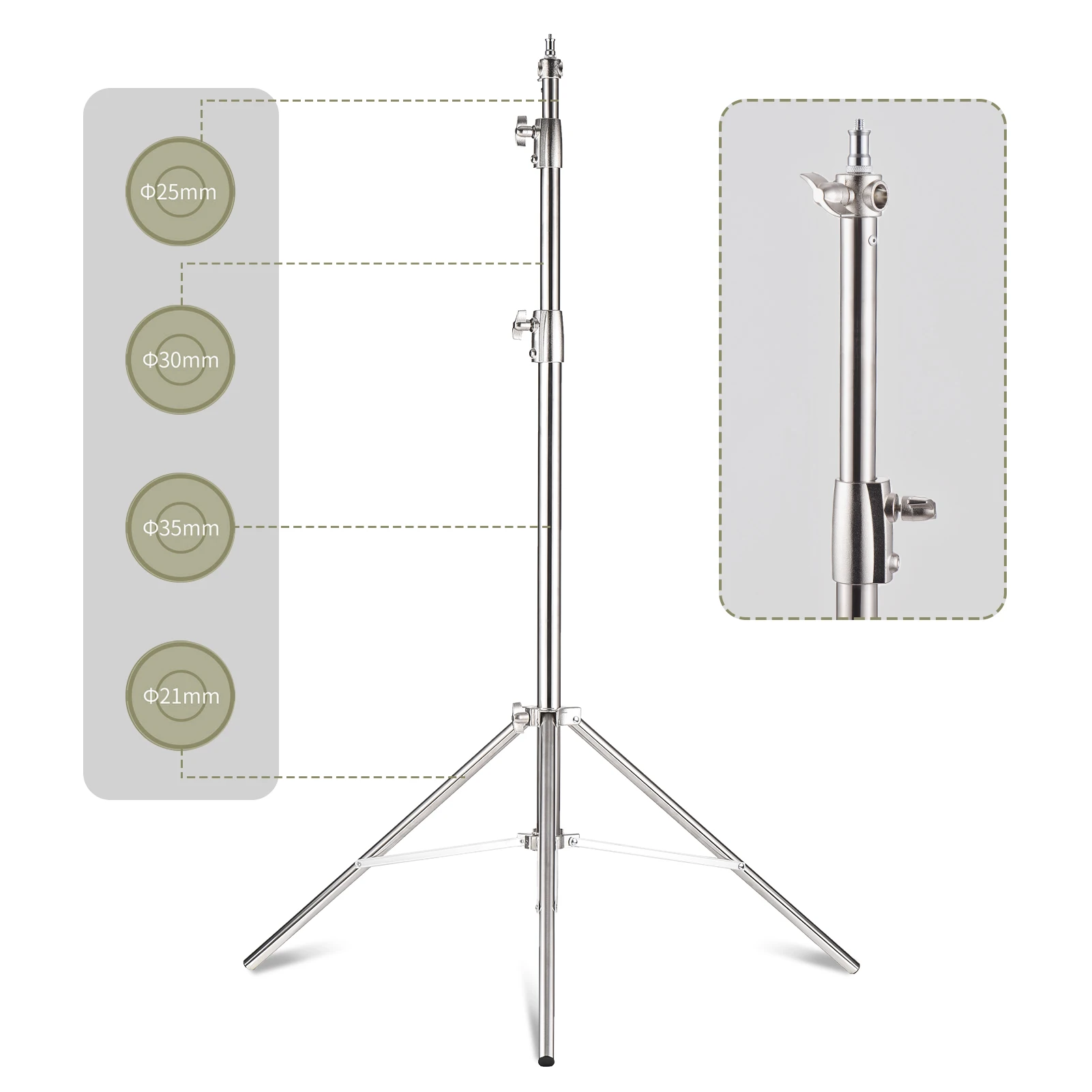 

Профессиональный штатив-тренога для фотооборудования, усиленный, максимальная нагрузка. Высота 280 см/110 дюймов для студийного софтбокса, монолайта, видеосвета, вспышки