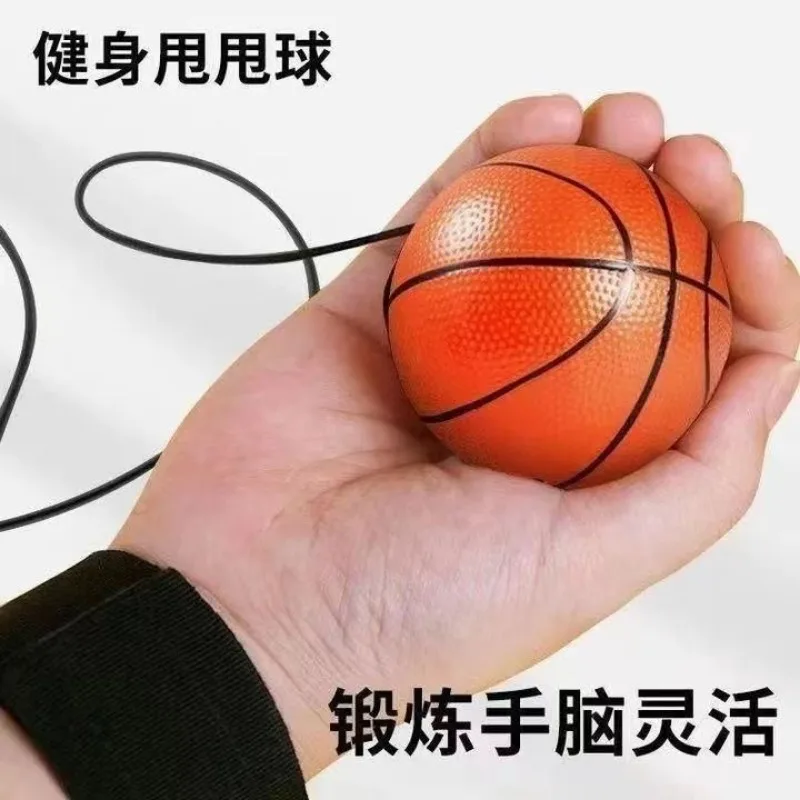 On String Elastic Bouncing Return Ball Boring Hand Ball Game Hand Rebound Ball Baseball Basketball