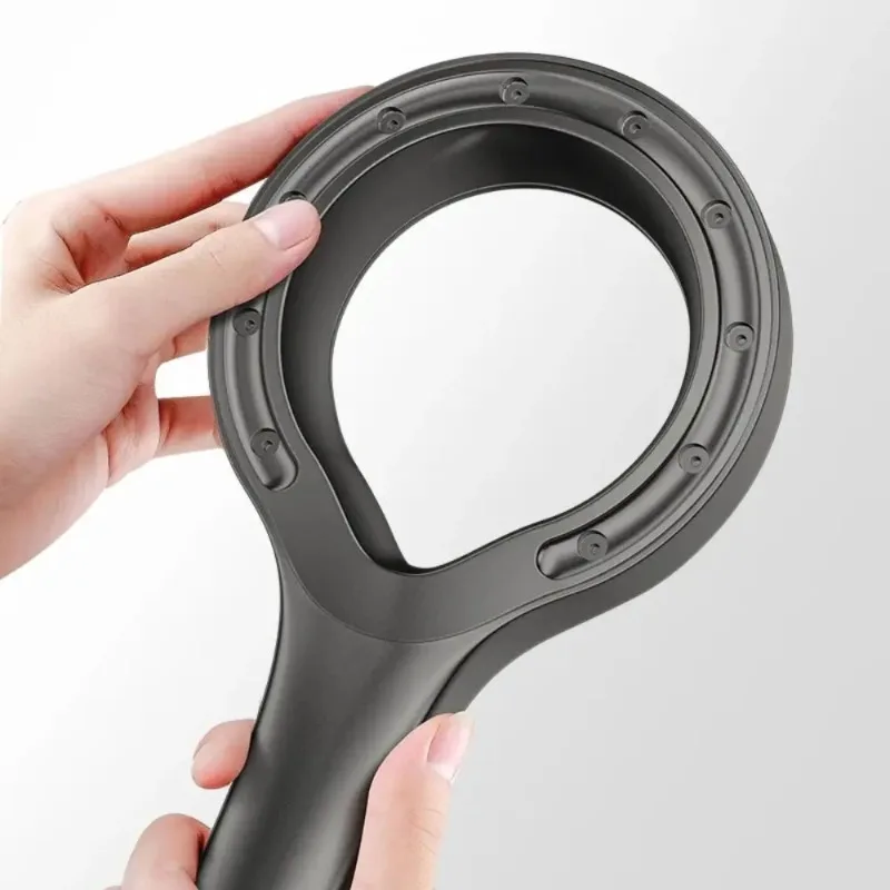 

Handheld Spray Shower Head Spa High Pressure Shower Single Mode Hollow Shower Nozzle Household Bathroom Faucet Accessories
