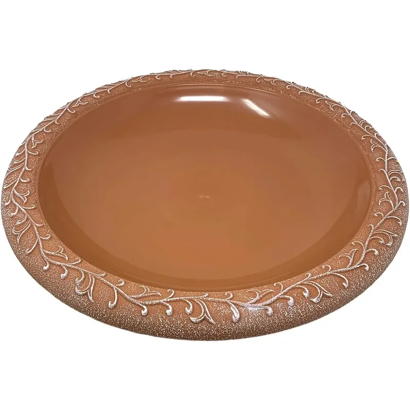 Bird Bath Bowl Only 19 Large Terra Cotta Fiber Clay Bird Bath Bowl Lightweight 3.7lbs