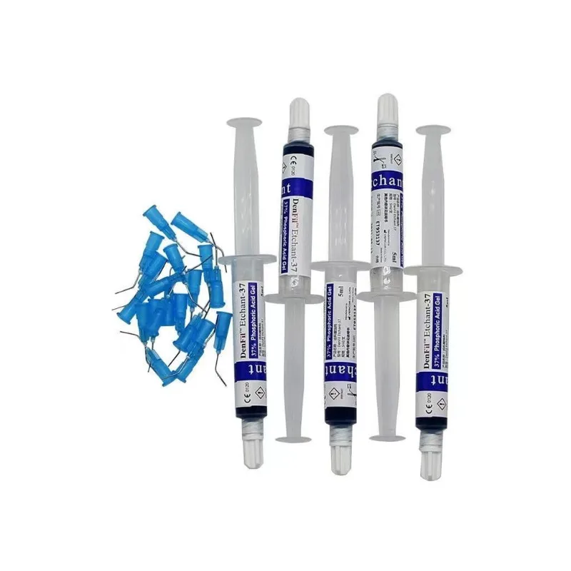 

2025 Dentistry 5Pcs/Box 37% Dentex Phosphoric Acid Etching Gel Pipe Solidification Adhesive 5ml for Oral Cavity Repair Material
