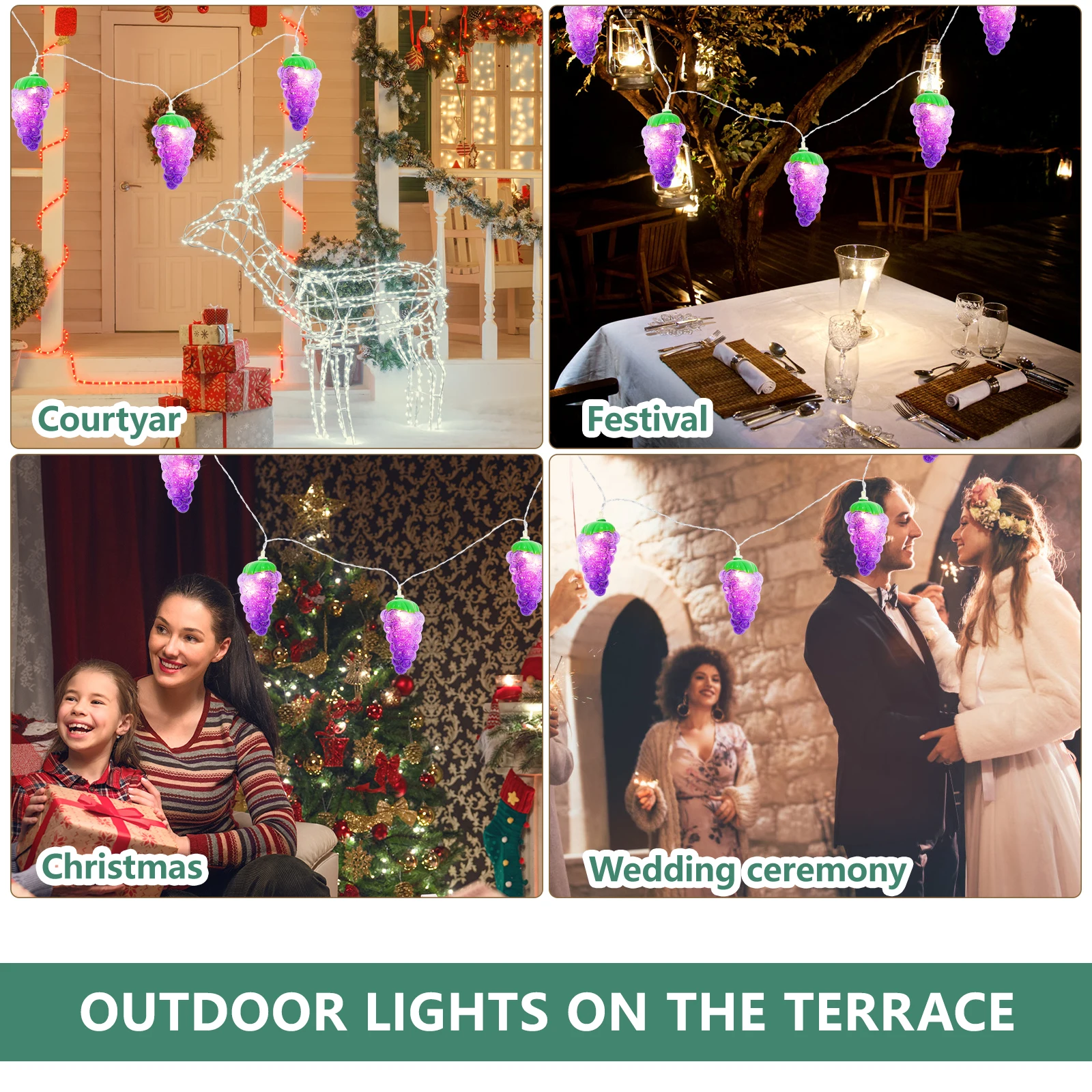 

Led Lamp String Lights 1.5M Warm White For Party Garden Holiday Bedroom Easter Decor String Lights Lighting