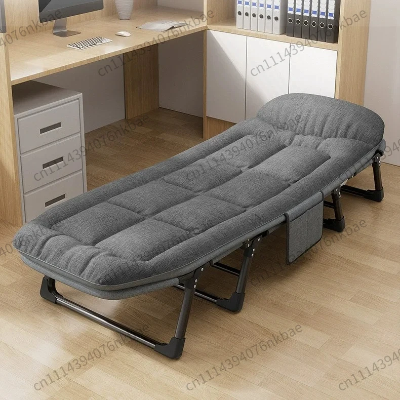 American Style Sturdy Folding Bed, Portable Adult Fold Up Bed for Office Napping, No Assembly Required