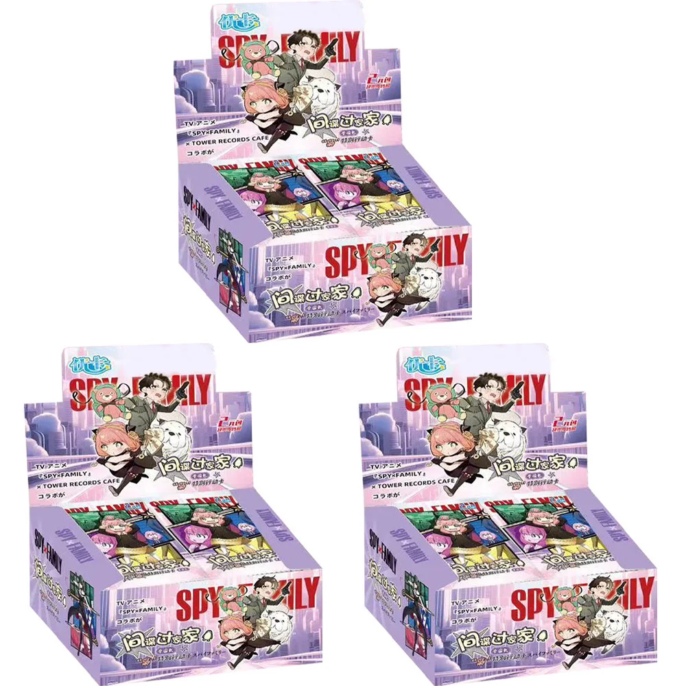 New SPY FAMILY Cards Anya Forger Yor Forger Sylvia Sherwood Anime Collection Cards Transparent Card Polaroid Cards Toys Gifts