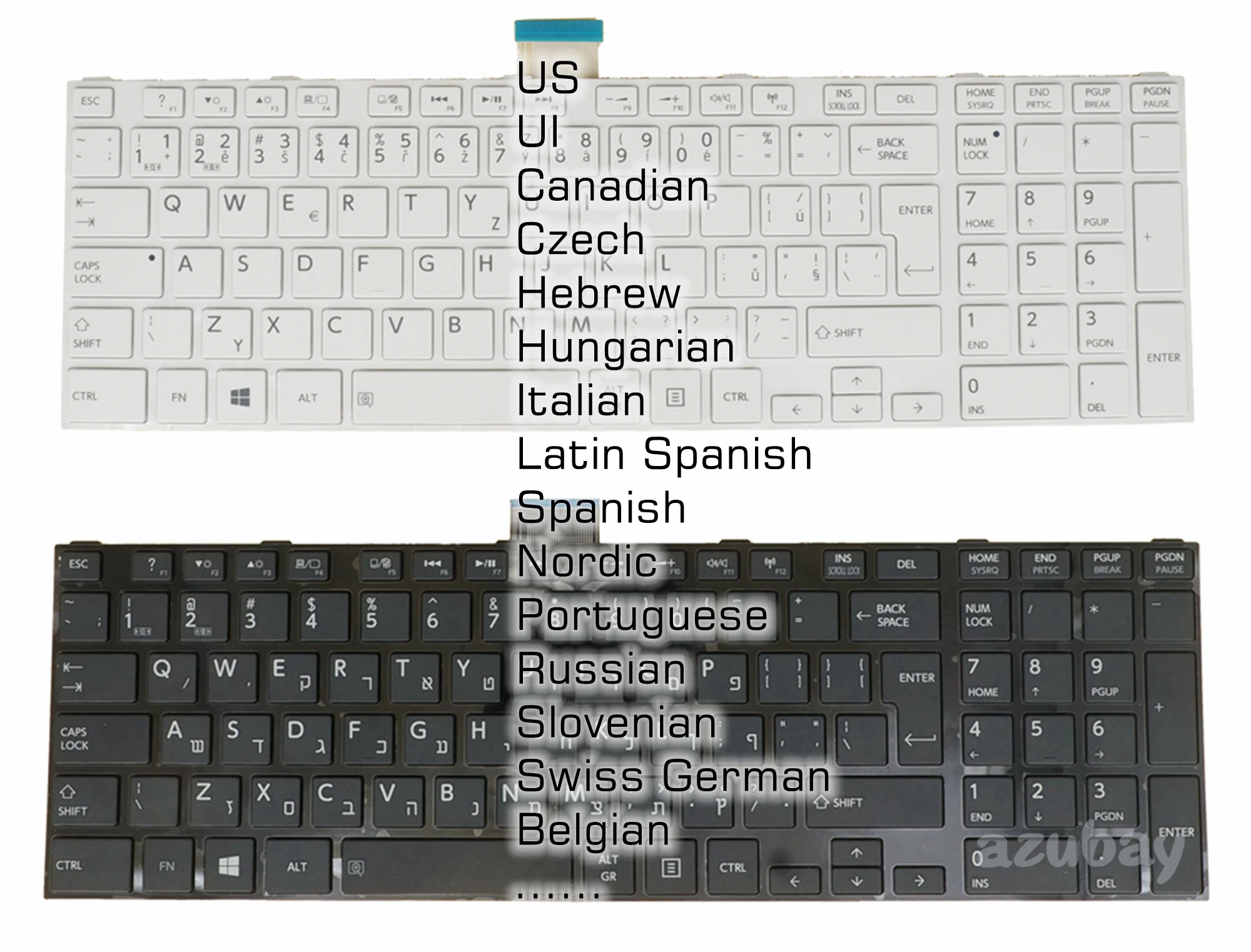 teclado ingles e hebraico hungue para toshiba sitellite com empunhadura 01