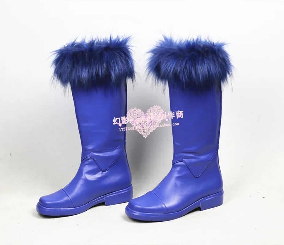 Tensei Shitara Slime Datta Ken Rimuru Tempest Cosplay Costume Shoes Handmade Blue Faux Leather Boots