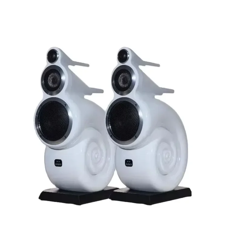 Grande Nautilus 8 polegadas HiFi karaokê con 2 micrófonos Torre Passiva Alto-falante Sistema de Som de Home Theater Alto-falante de 3 frequências Bom