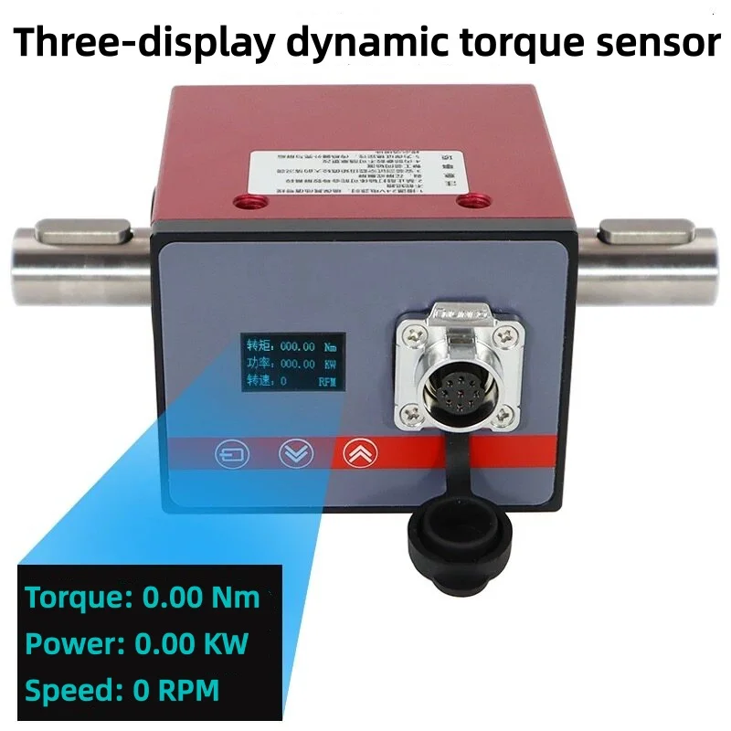 Torque Sensor High Precision Dynamic Rotary Torque Sensor 0-0.5NM Torque Sensor with Display for Motor Power Measurement