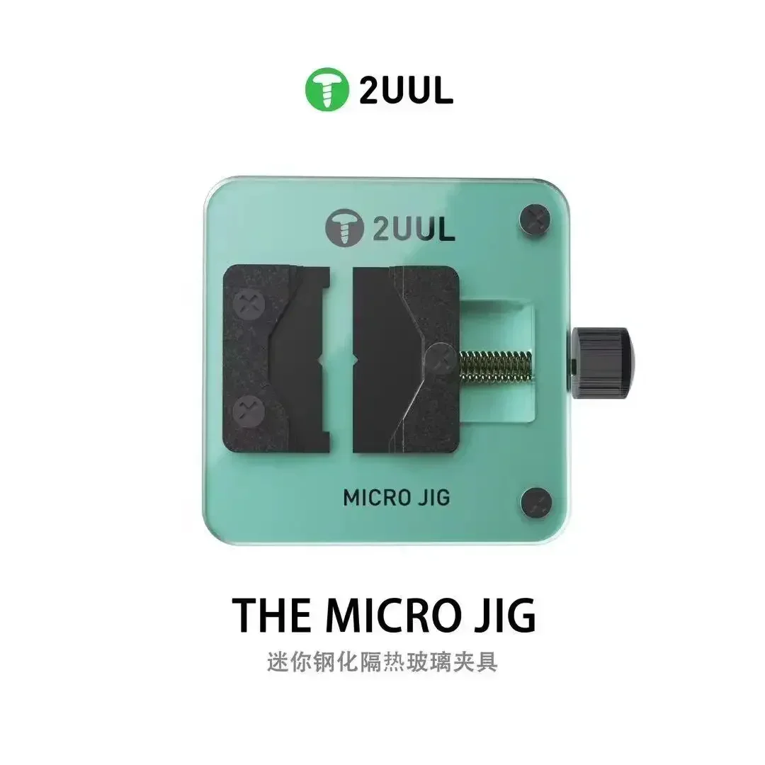 

2UUL The Micro JIG Fixture for Mobile Phone Mainboard PCB Board CPU Chip IC Planting Tin Holder for Phone Repair Fixture