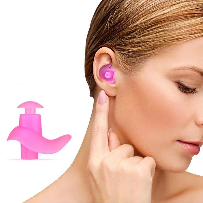 Durable Earplugs Classic Delicate Texture 1 Pair Waterproof Soft Earplugs Silicone Portable Ear Plugs Swimming Accessories