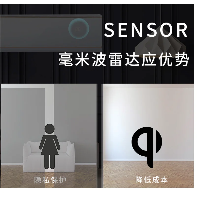 Датчик присутствия человека Tuya/Zigbee, высокоточный миллиметровый радар с Wi-Fi и датчиком присутствия человека, Индукционная сигнализация с дистанционным управлением через приложение
