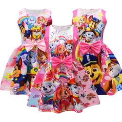 Vestido de disfraz de Halloween para niños, traje de Skye, mascota, Chase, perro, fiesta de carnaval, ropa de juego de rol para niñas