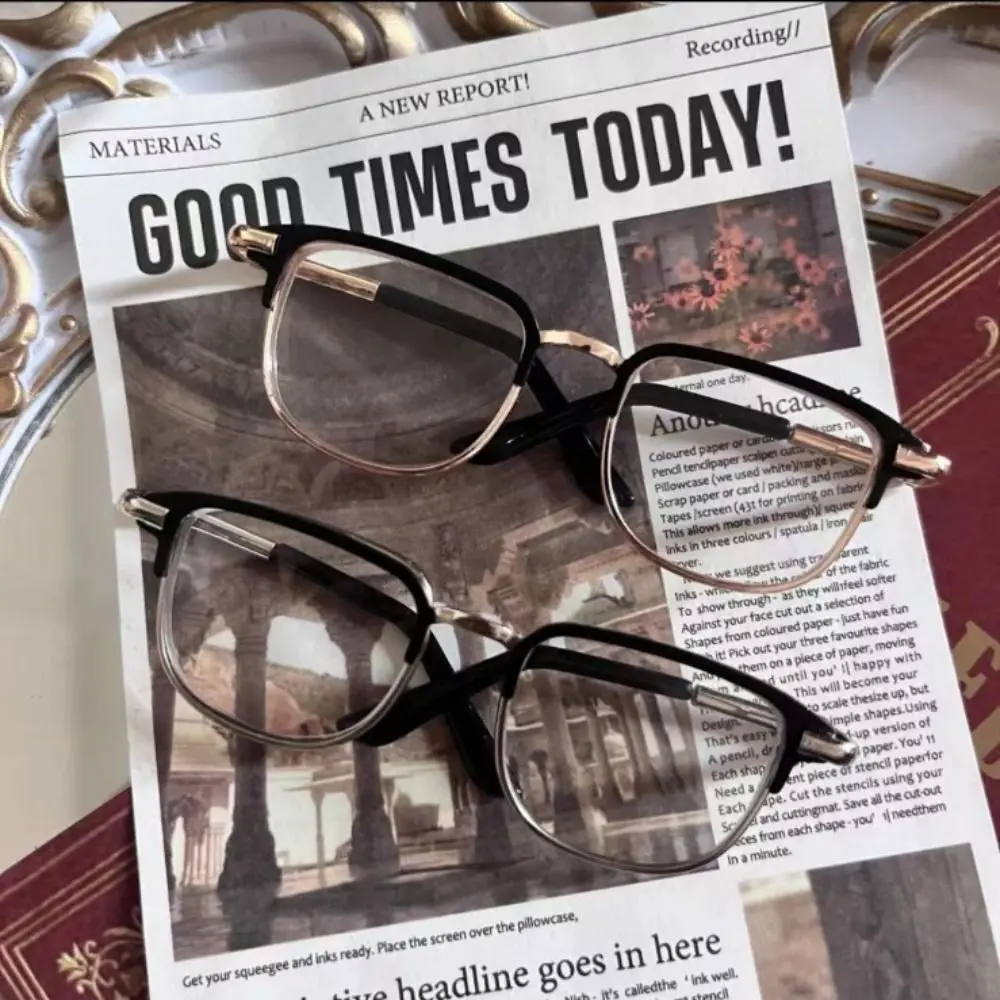 Schattige metalen pop bril ellips frame foto prop pop brillen huisdieren bril 20cm poppen