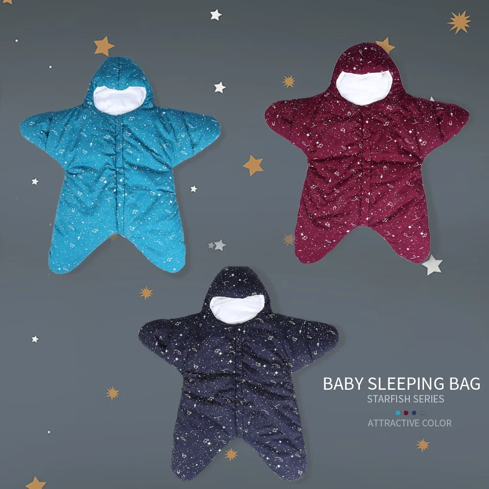 

INSULAR Baby Sleeping Bags Starfish Type Infant Warm Sleep Sacks Separated Sleeves Legs Kid Swaddle Blanket Winter 0-8 Months