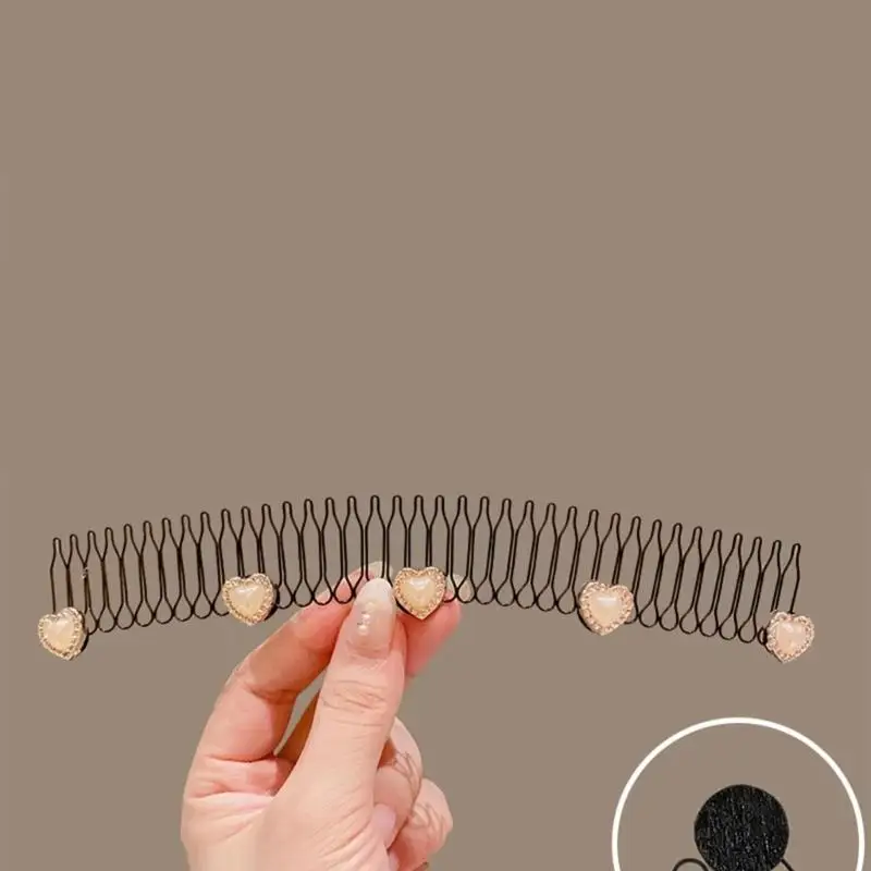 

P9FE 5/10 шт. расческа для выпадения волос портативная невидимая челка с фиксированной вставкой расческа для женщин