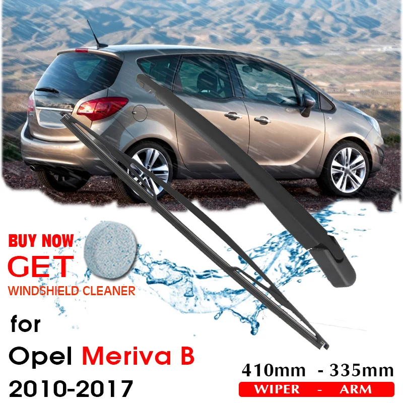 Car Wiper Blade Rear Back Window Windscreen Windshield Wipers 410mm For Opel Meriva B Hatchback 2010-2017 Auto Accessories