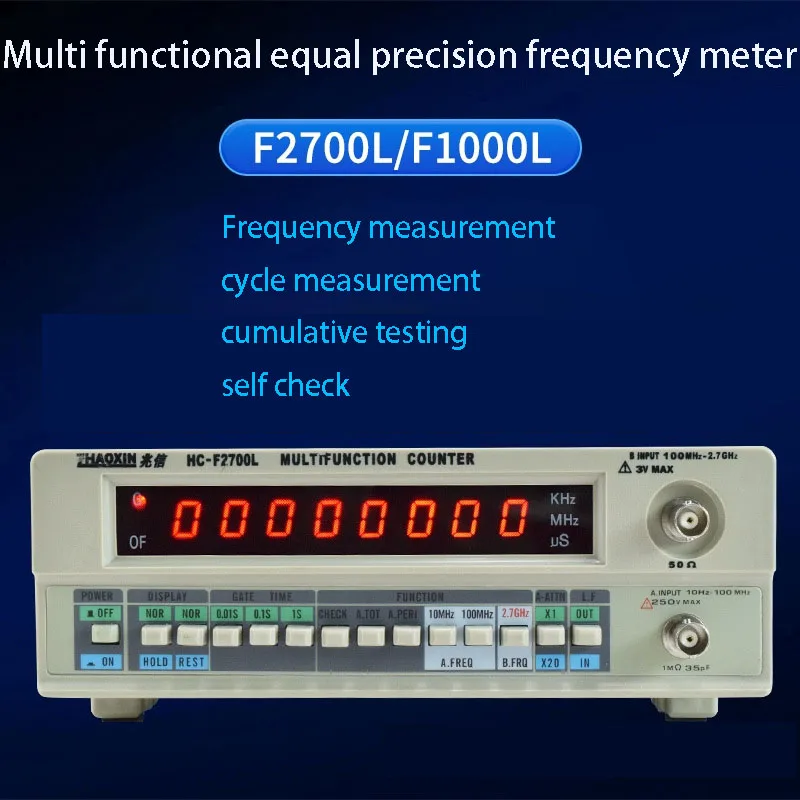 8 Led Display Hc-F2700L Frequency Meter 2.7G Frequency Crystal Oscillator Signal Counter Tester