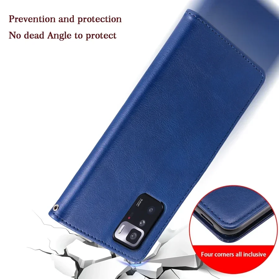 Wallet Flip Leather Case for Xiaomi Redmi 10 9 9A 9C 9T Note 11 11S 11Pro 10 10S 10Pro 9Pro 8 Pro 7 Mi Poco X4 Pro M4 Pro 11T