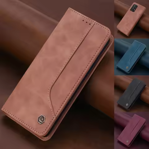 Flip Leather Magnetic Phone case For Samsung Galaxy S24 S25 Ultra S23 S22 S21 A35 A15 A54 A16 A36 A56 Wallet Card Holder Cover