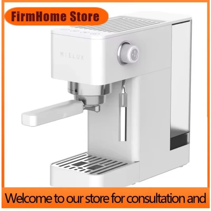 FirmHome StoreNew Design 19 Bars Espresso Machine Electric Italian Semi-auto Coffee Machine With Milk Frother