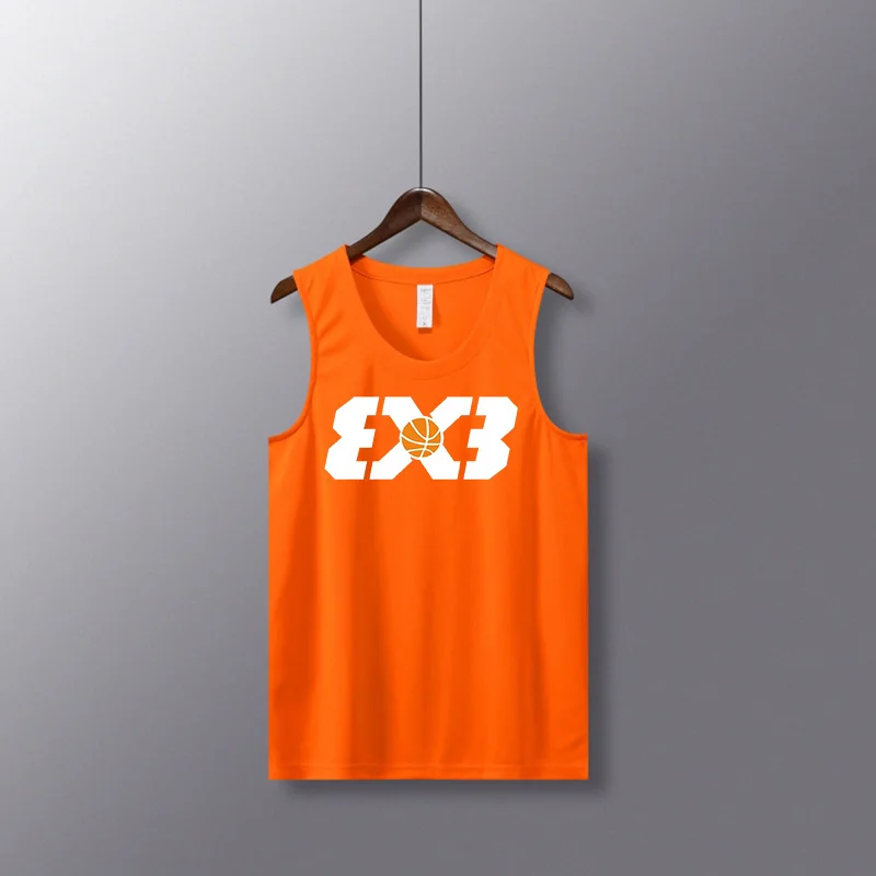 Sleeveless T-shirt for man Shirts Youth Vest Uniforms Men's vest Gym Loose Basketball Jerseys Suits Tank Tops Quick drying vest