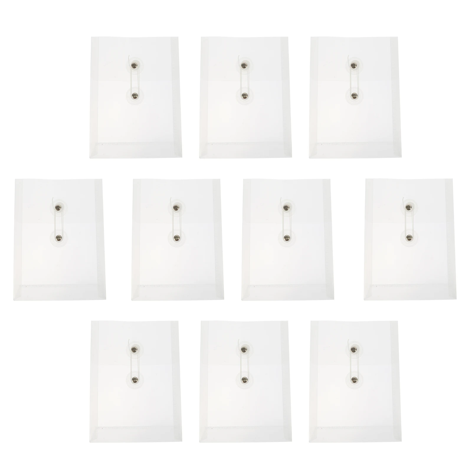 

10pcs Mini File Folders Pp Document Storage Pouches Waterproof Stationery Organizer Portable Receipt Folder School Supplies