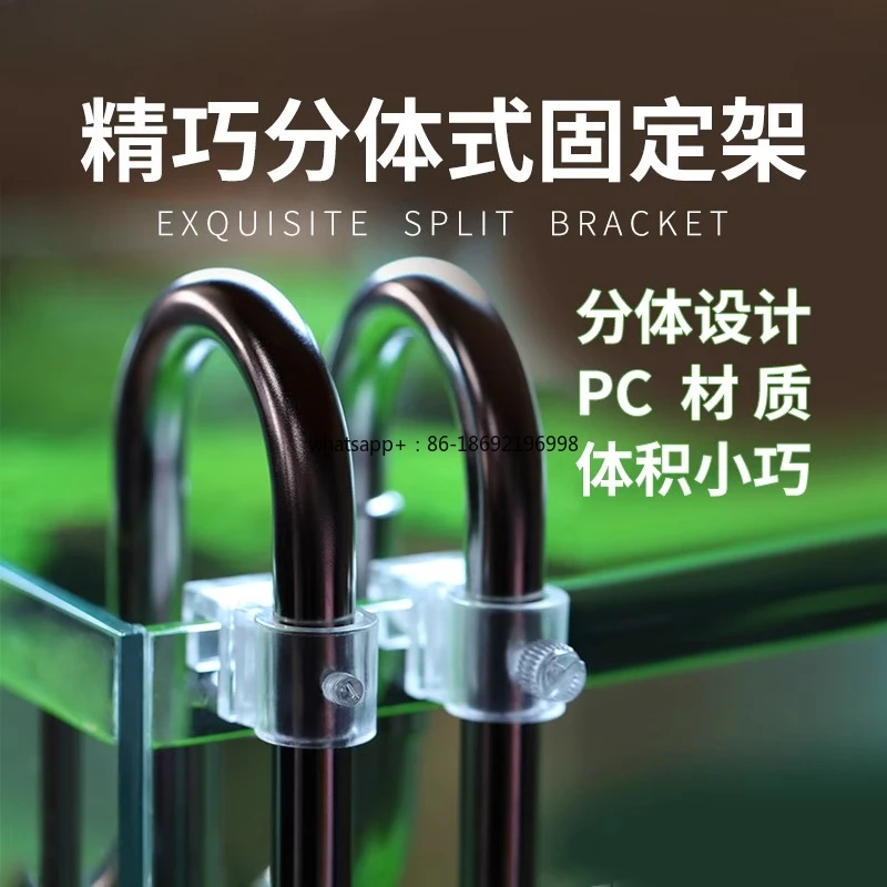 Fish Tank Split Type Inlet and Outlet Water Pipe Fixing Clip Fixing Frame Fixed Feeding Tank Pipe Clip Transparent PC Material