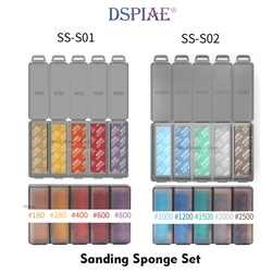 DSPIAE-Ensemble d'éponges de ponçage professionnelles, équipement de ponçage pour marijuana er Gundam, modèle de passe-temps, outils de bricolage exécutifs