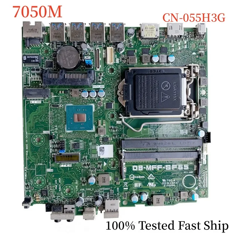 

CN-055H3G For Dell Optiplex 7050M Motherboard D8-MFF-SF65 55H3G 055H3G DDR4 Mainboard 100% Tested Fast Ship