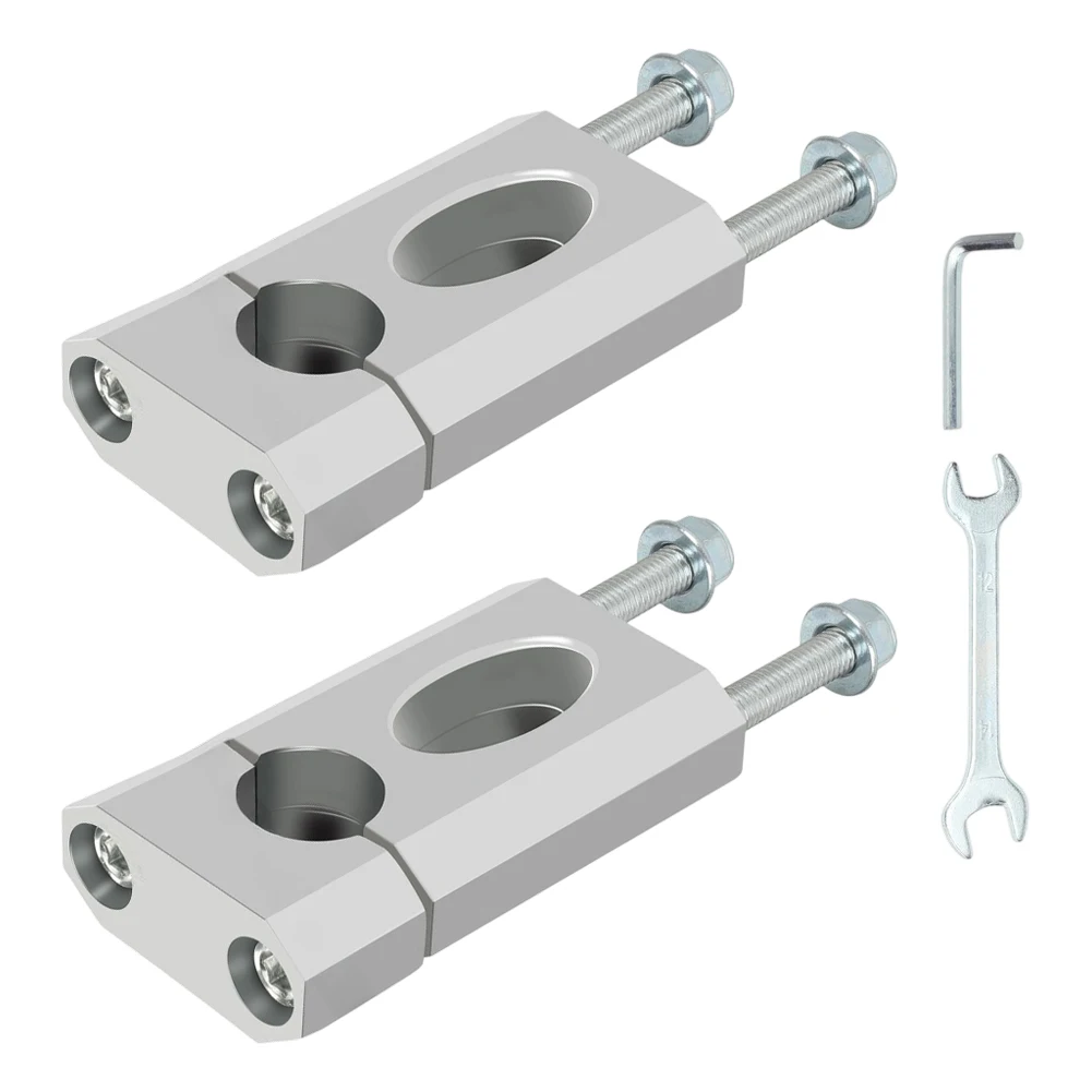 Improved Riding Posture Risers Handlebar Risers Mount Clamp Silver Aluminum Construction Strength And Rigidity