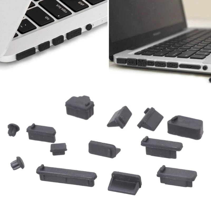 

12шт/набор силиконовых противогаринных штепсец для Air 11 "13" Лучшая продажа