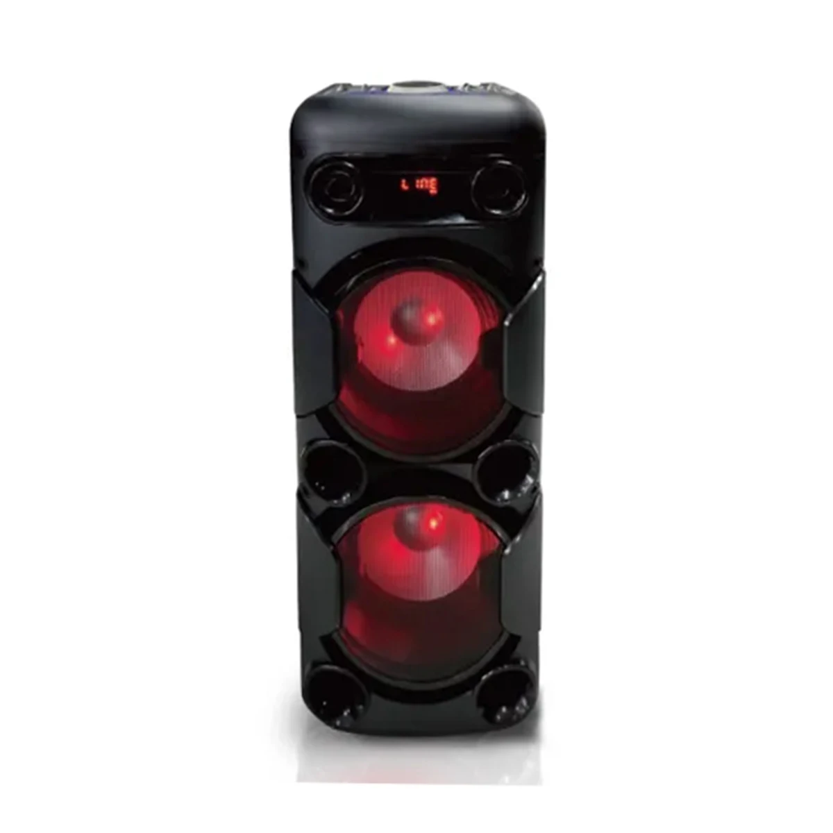 T Double 8 Inch Party Box Bluetooth Portable Wireless Activities Outdoor Trolley Speaker With LED RGB Flashing Light