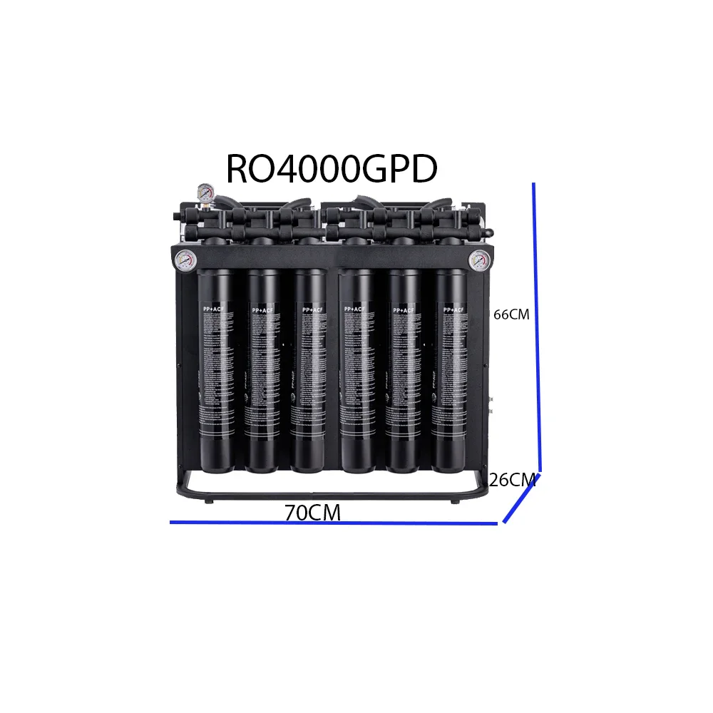 

4000GPD RO System 10LPM 0.5TPH reverse osmosis purifier ice machine coffee shop canteen Water Filter for Commercial