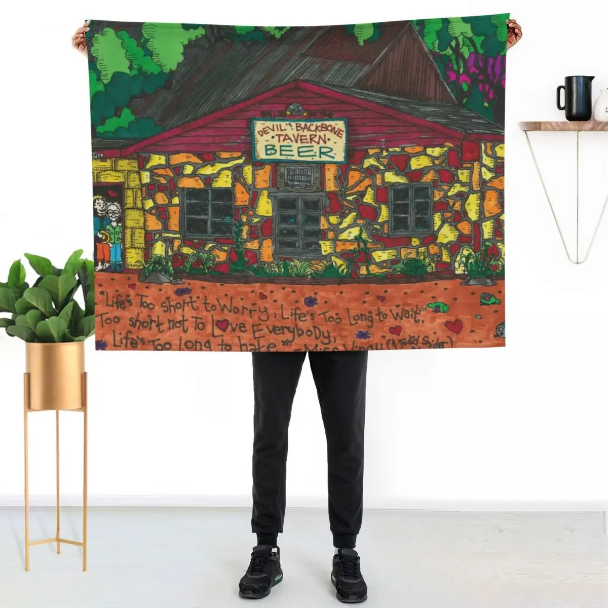Devil's Backbone Tavern Tribute Throw Blanket christmas decoration for sofa anime Bed covers For Baby Soft Beds Blankets