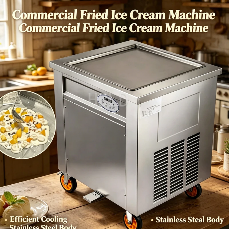 

Commercial Durable Deep Fried Ice Cream Roll Machine Yogurt Roll Forming Freezer for Business Use