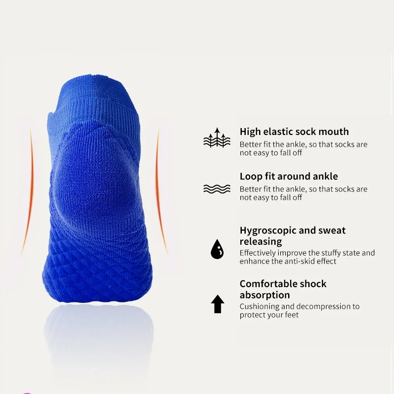 X-TIGER جوارب رياضية قصيرة تنفس الكاحل الجوارب المضادة للانزلاق شبكة مريحة عادية الرياضة الدراجات الجوارب القطنية للجنسين الجوارب