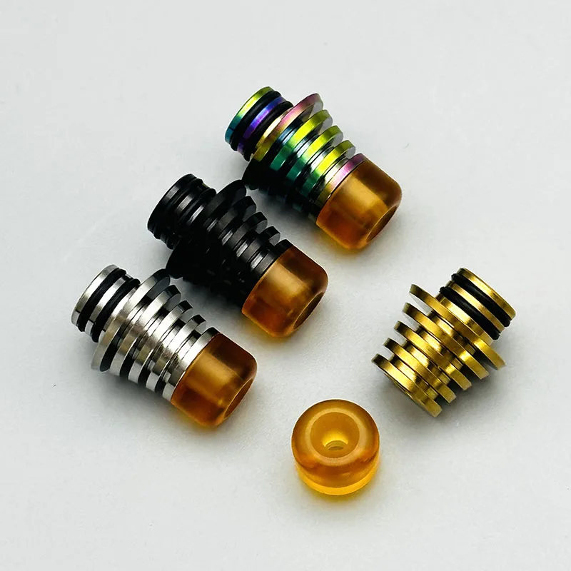 vape قصير MTL 510 طرف بالتنقيط 2.8 مللي متر القطر الداخلي الفولاذ المقاوم للصدأ + مادة pei لـ BSKR Berserker V2 RTA