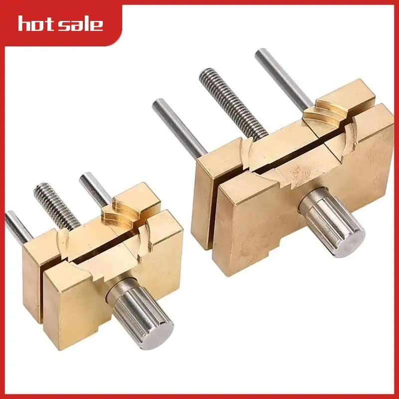 حامل حركة الساعة النحاسية A21I، مجموعة مكونة من قطعتين، قاعدة ثابتة، أدوات متعددة الوظائف لإصلاح الساعة، شبكة نحاسية