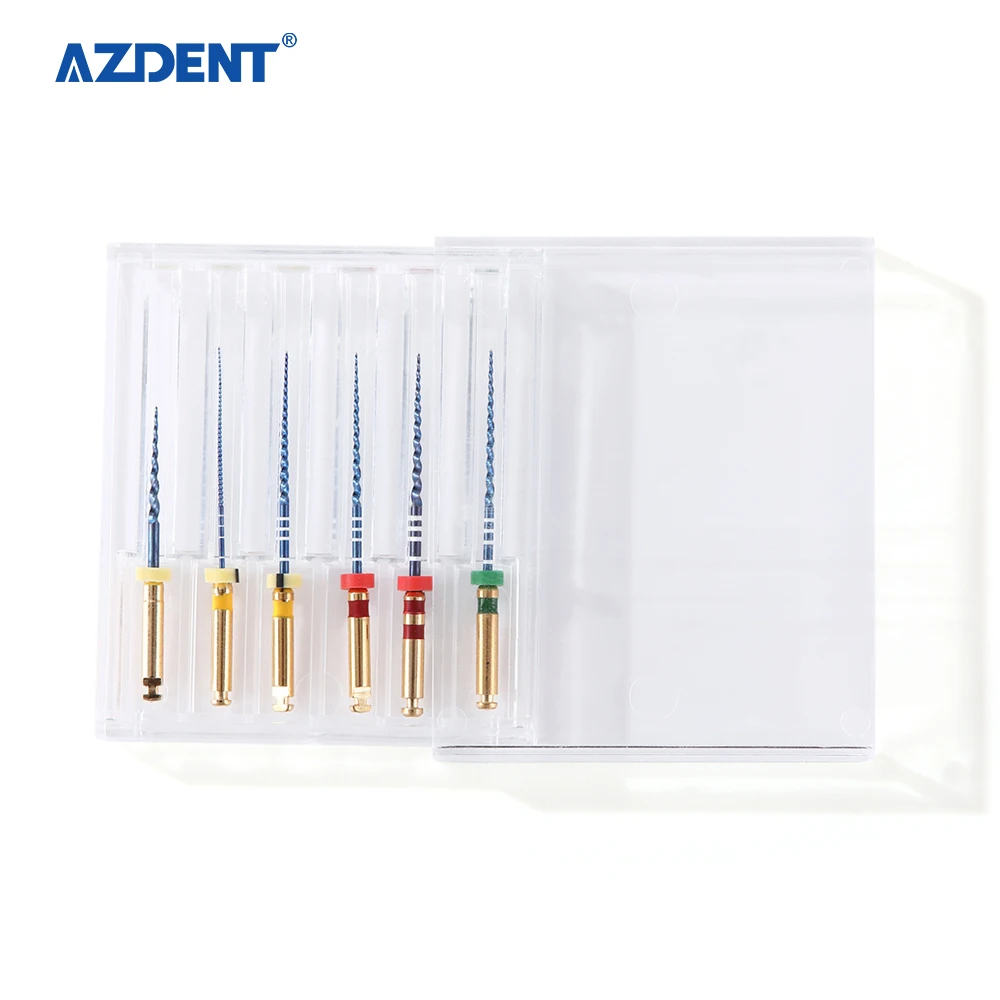 Imagem -04 - Azdent Blue Heat Ativado Arquivos Rotativos Arquivos Niti Filesendo Instrumentos