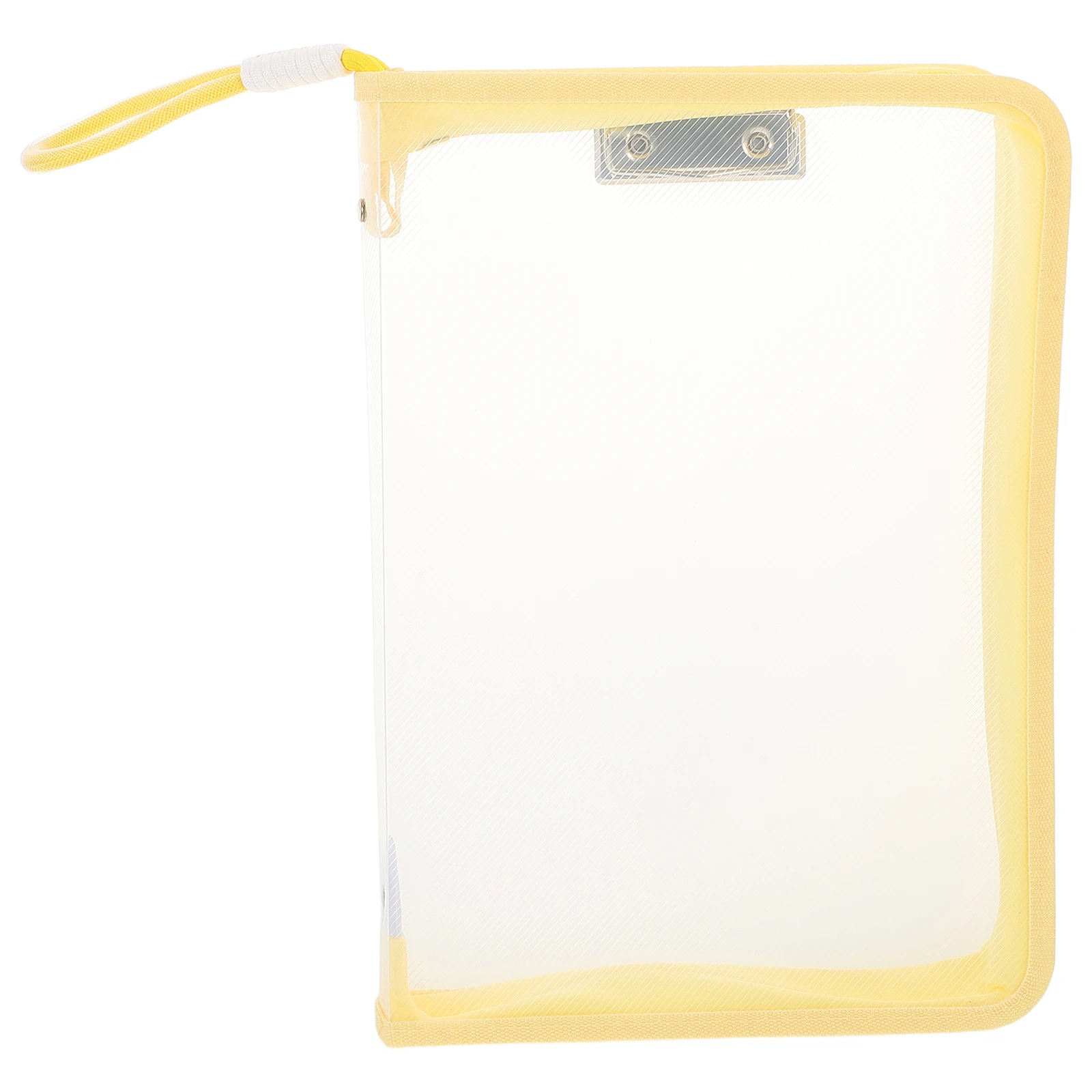 

Large Capacity Waterproof File Bag For Documents Transparent Stationery Storage Bag Zipper Closure Thickened Book