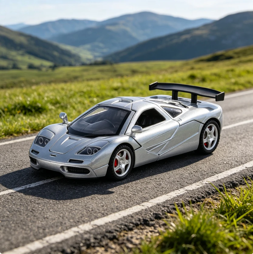 Golden Car Keeper 1:32 McK  F1 Alloy Car Model Pull Back Sound and Light Compact Sports Car Enlightenment Toy