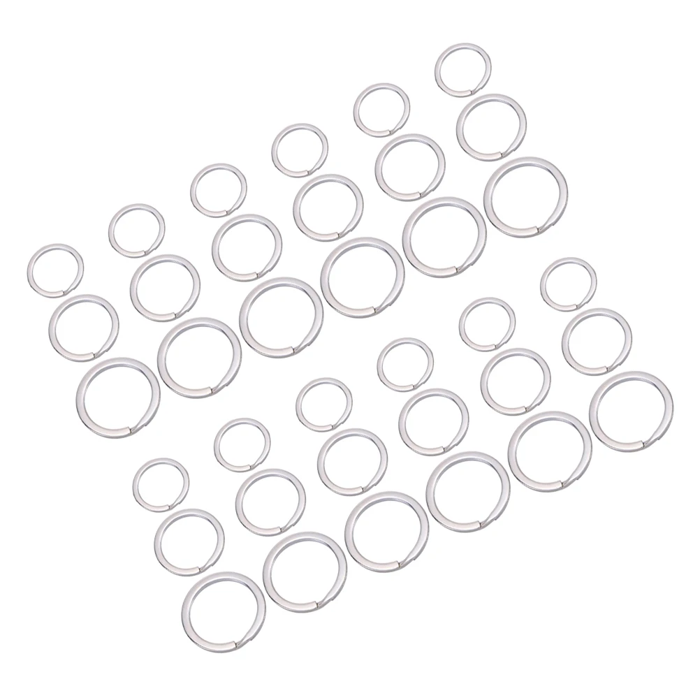 

150 PCS Key Chain Keychain Connector Ring Plated High Quality Silver Nickel Split