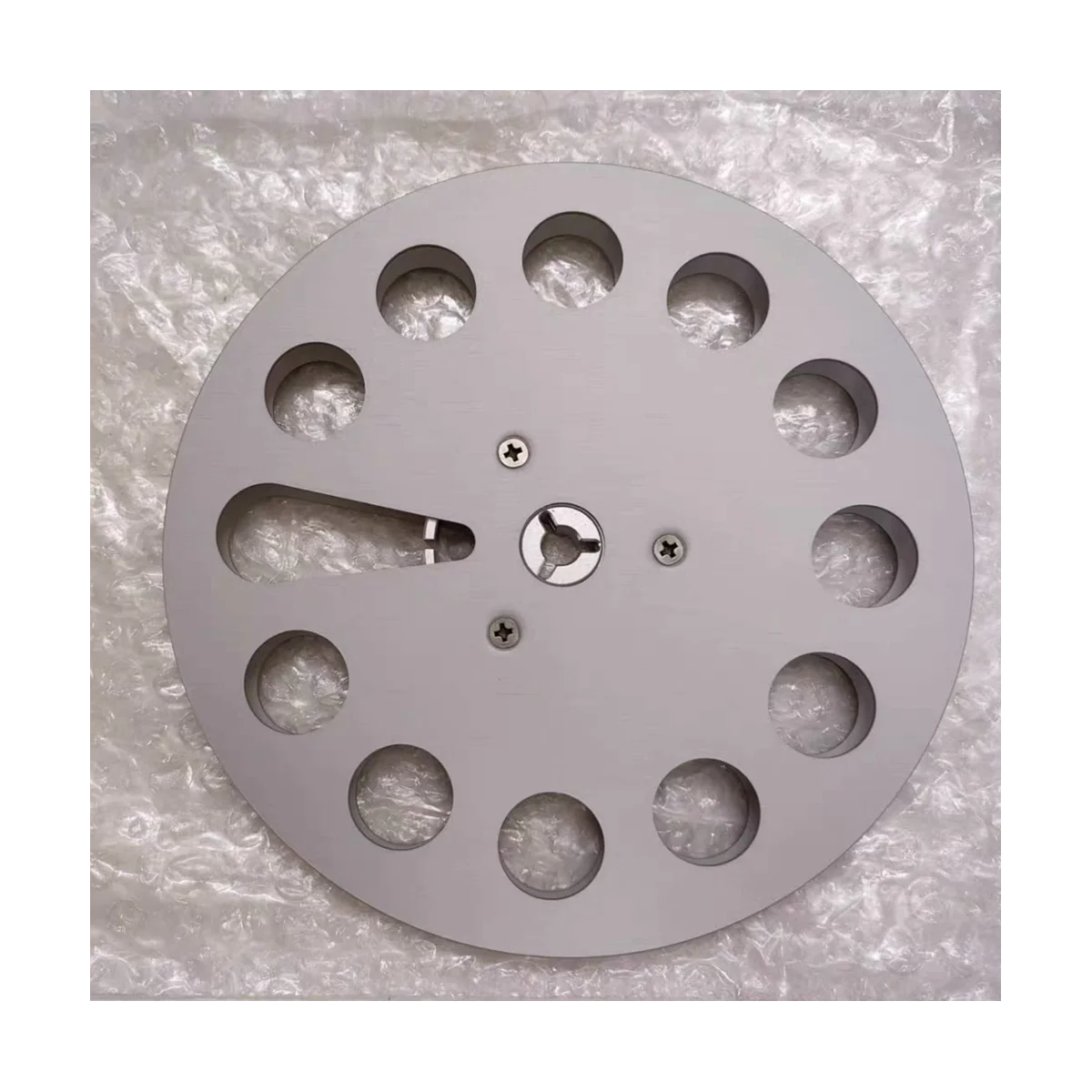 For 7-Inch Open Belt Reel with 7-Inch Opener Machine Empty Reel Aluminum Plate Disc Opening Machine Parts Reel(B)