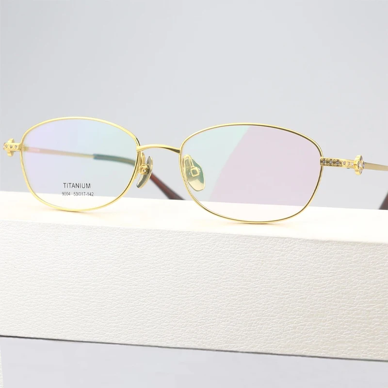 

Pure Titanium Eyeglasses Sea Shell Jewellery Women Prescription Optical Frame Prescription Spectacle Glasses Frames Eyewear