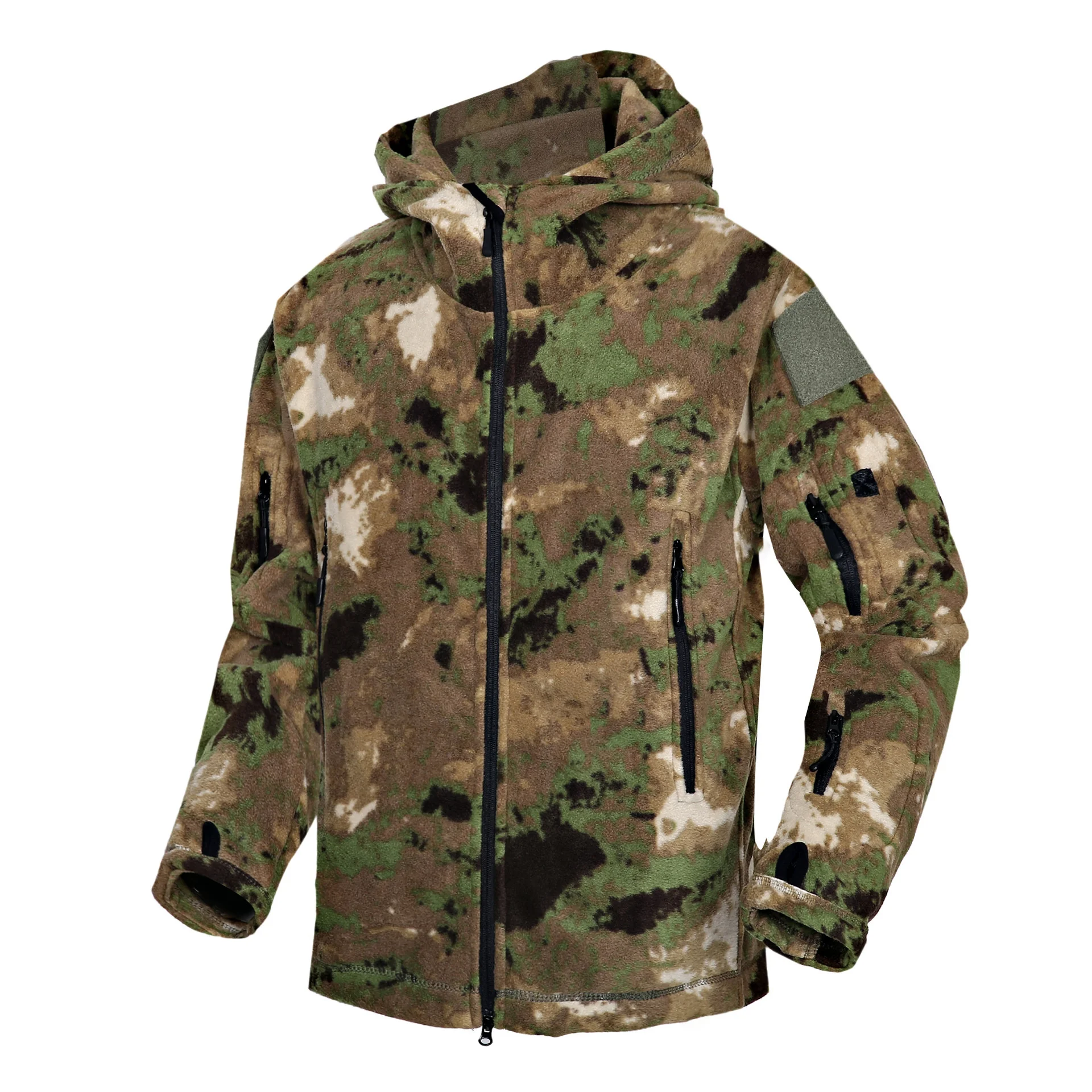 Winter Wool Warm Windproof Coat Outdoors Camouflage Climbing Trekking Soft Travel Hunting Tactical Military Training Jacket