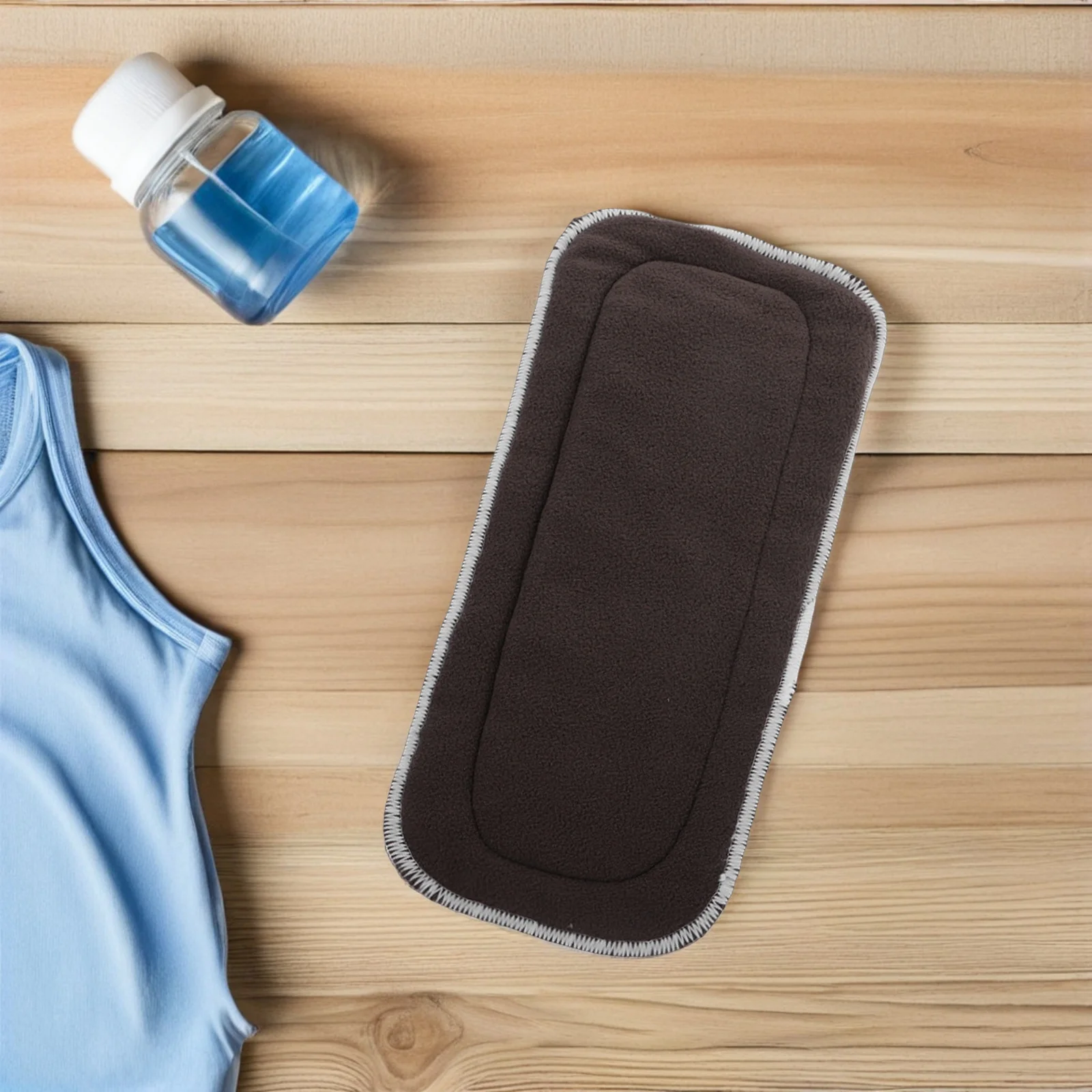 4 قطعة-حفاضات جافة إدراج 5-Layer الخيزران الفحم ستوكات ماصة قابلة لإعادة الاستخدام قابل للغسل بطانات لحفاضات الطفل القماش