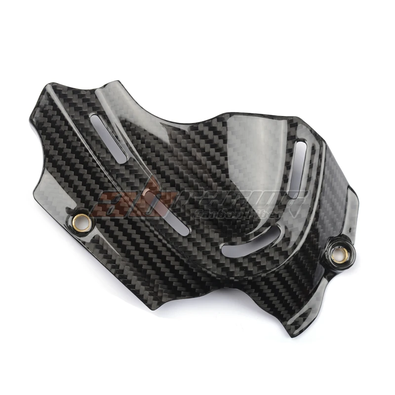 Side Sprocket Chain Case Cover Fairing Cowling For Ducati Monster 696 795 796 1100 EVO Full Carbon Fiber 100%