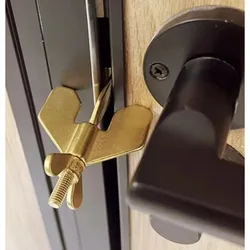 Portable Hotel Door Lock Stop Self-Defense Stopper Travel Anti-theft Locks Safety Home Improvement Gun Gray/Black/Gold