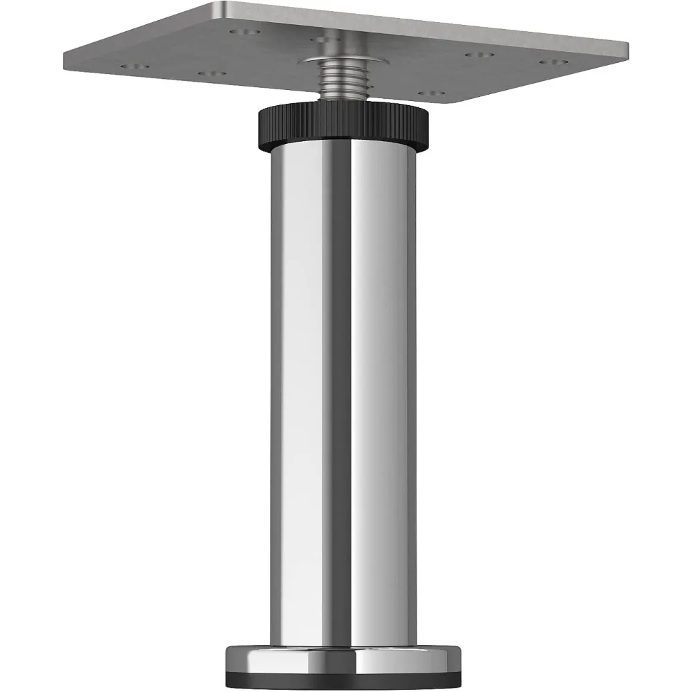 

15/16 in (100 mm) Round Furniture Leg with Levelling Glide, Chrome